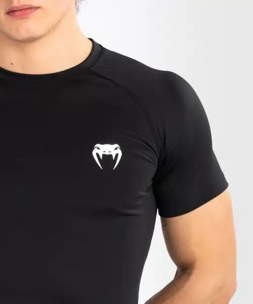 Venum Contender Heren Rashguard met korte mouwen - Zwart/Wit