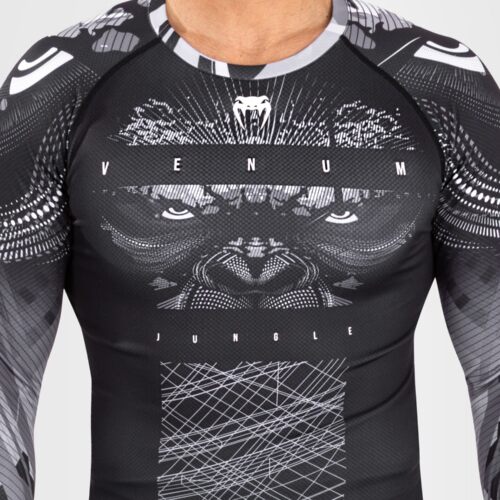 Venum Gorilla Jungle Rashguard Lange Mouwen - Zwart/Wit