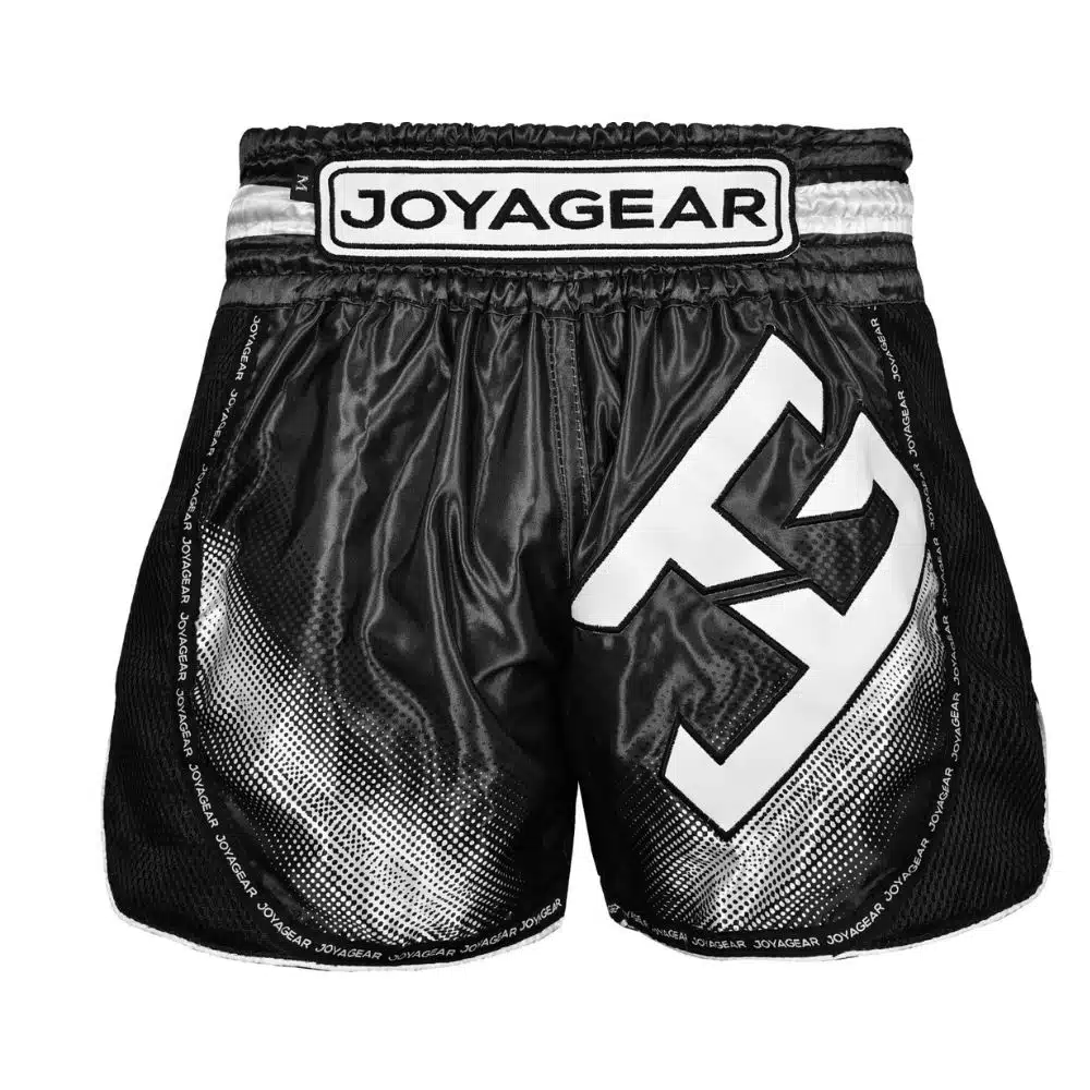 Joyagear kickboksbroek evolution zwart/wit