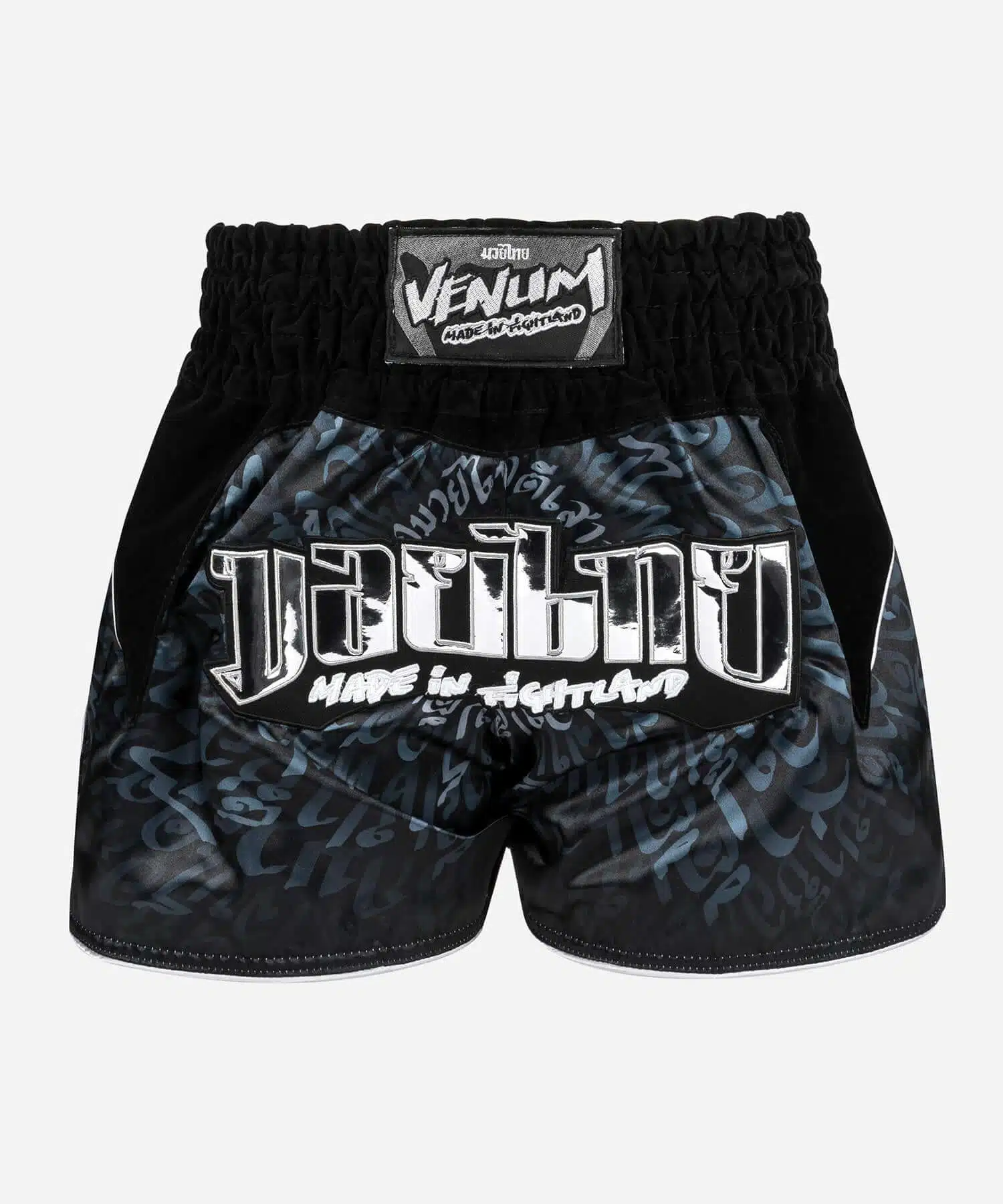 Venum muay thai short attack black/silver