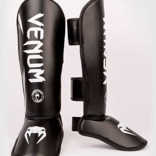 Venum challenger scheenbeschermers kids black/white