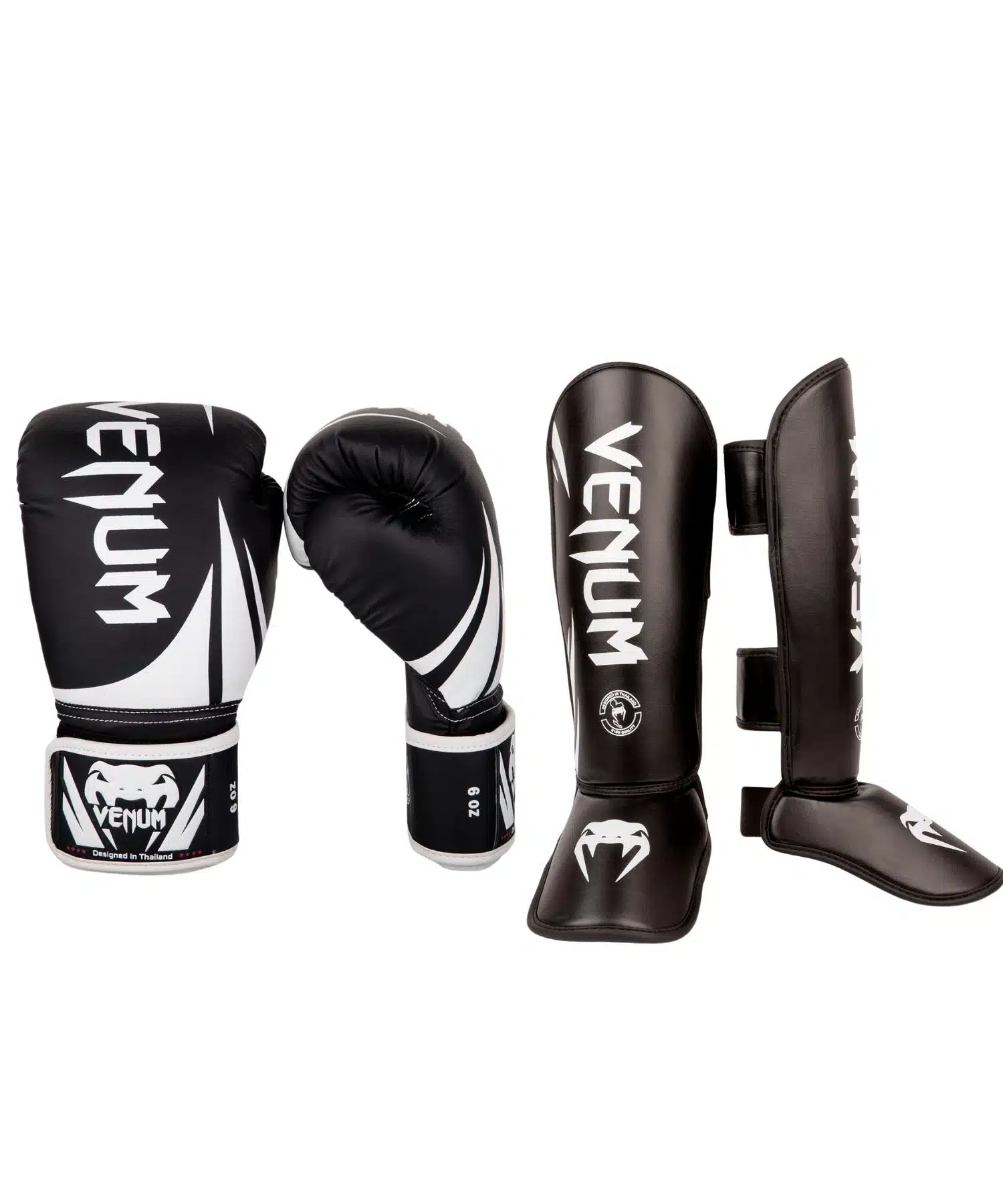 Venum Kickboks Set Challenger 2.0 kids BlackWhite