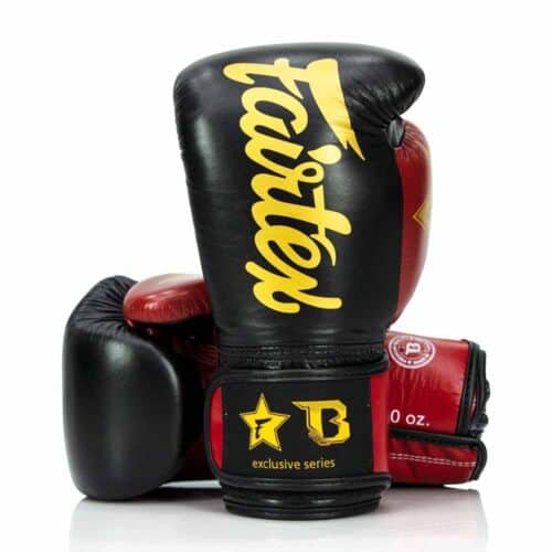 fairtex bokshandschoenen black/red