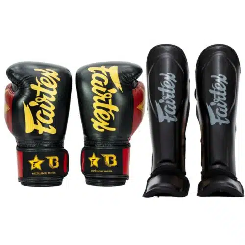 Fairtex Kickboks set blackred