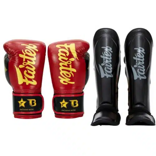 Fairtex Kickboks set redblack
