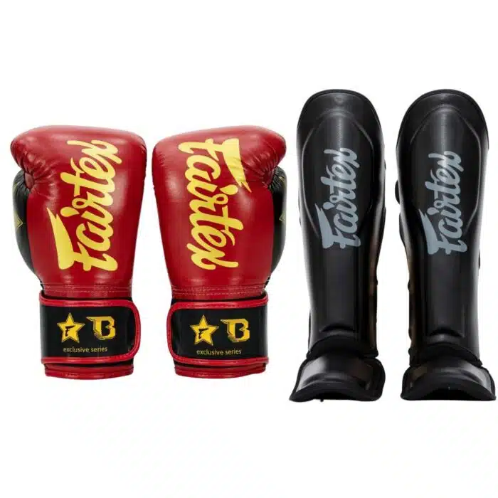 Fairtex Kickboks set redblack