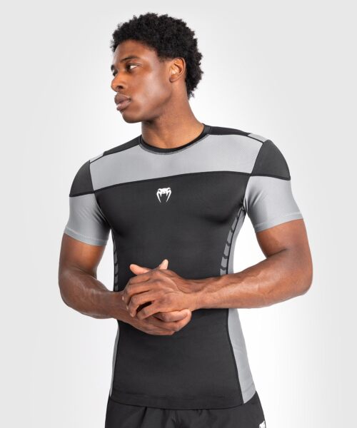 Venum Tempest Heren Rashguard Met Korte Mouwen - Zwart/Grijs