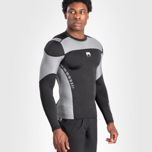 Venum Tempest Heren Lange Mouwen Rashguard - Zwart/Grijs
