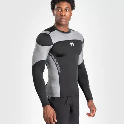 Venum Tempest Heren Lange Mouwen Rashguard - Zwart/Grijs