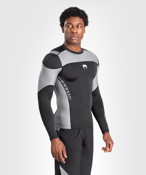 Venum Tempest Heren Lange Mouwen Rashguard - Zwart/Grijs