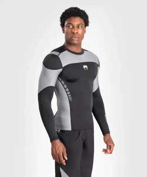 Venum Tempest Heren Lange Mouwen Rashguard - Zwart/Grijs