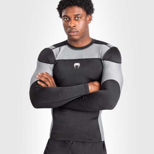 Venum Tempest Heren Lange Mouwen Rashguard - Zwart/Grijs