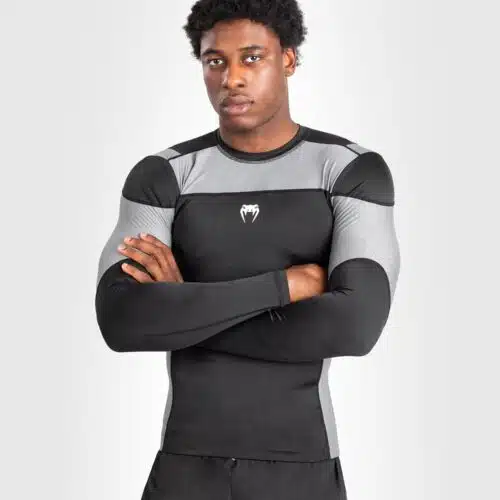 Venum Tempest Heren Lange Mouwen Rashguard - Zwart/Grijs