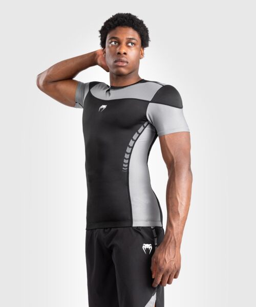 Venum Tempest Heren Rashguard Met Korte Mouwen - Zwart/Grijs