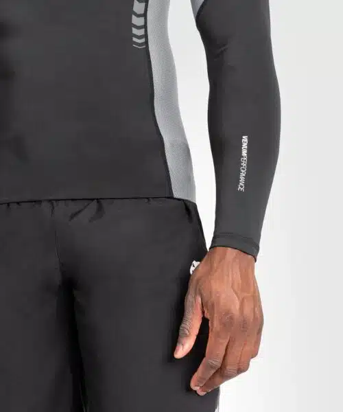 Venum Tempest Heren Lange Mouwen Rashguard - Zwart/Grijs