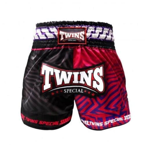 Twins Kickboksbroek TTBL Maze Zwart/Rood