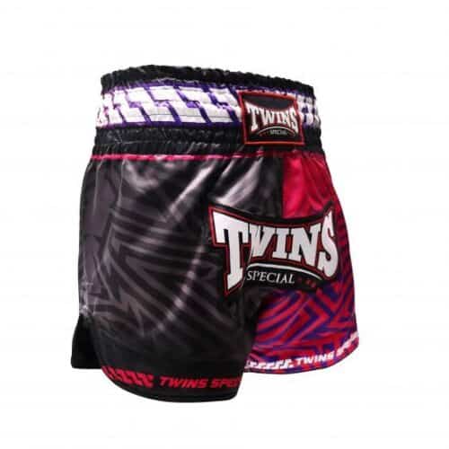 Twins Kickboksbroek TTBL Maze Zwart/Rood