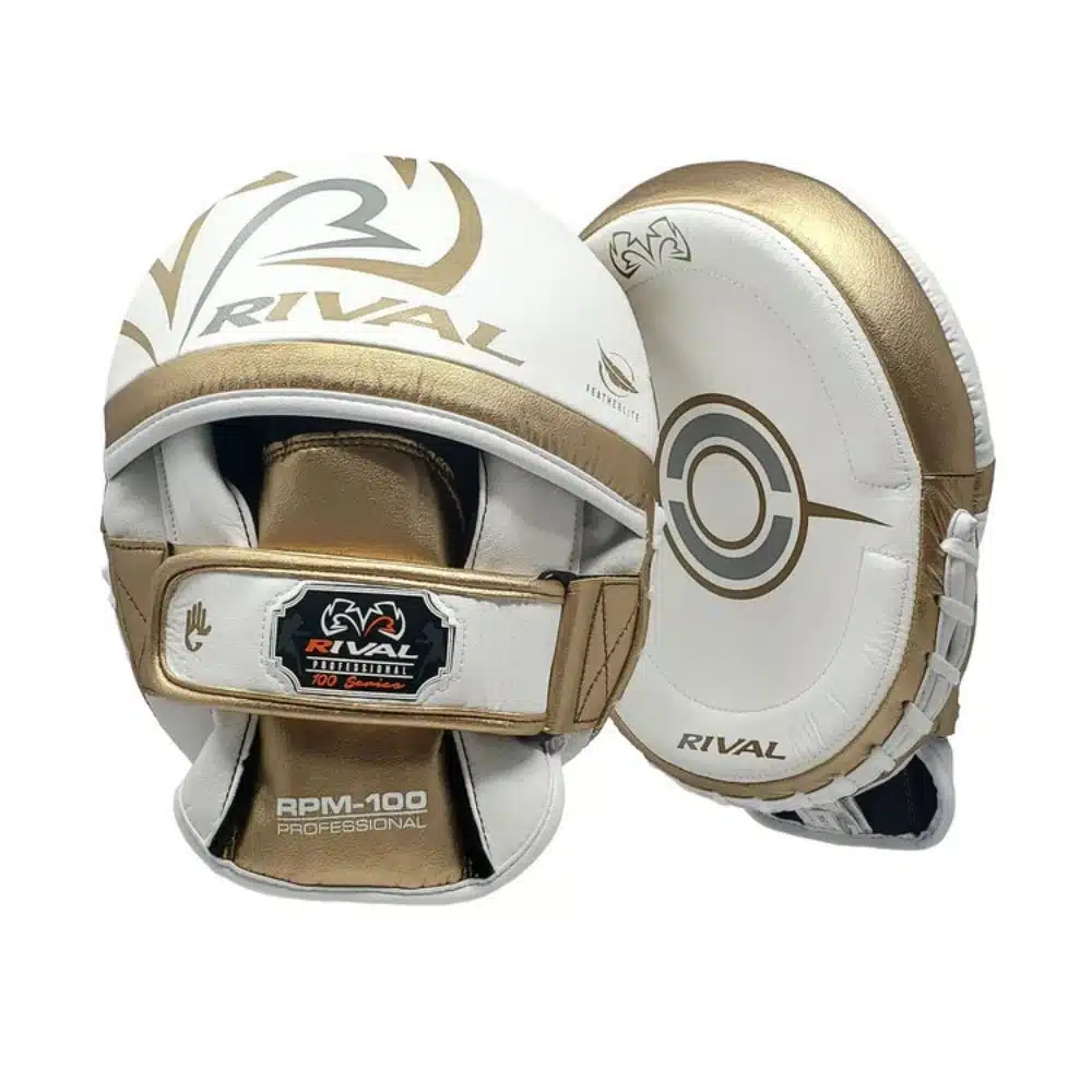 rival handpads rpm100 wit/goud