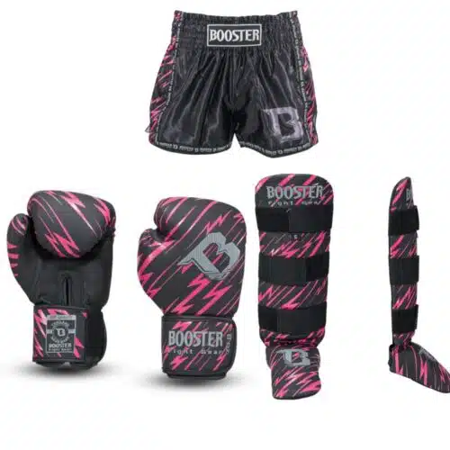 Booster kickboks set combat serie kids roze