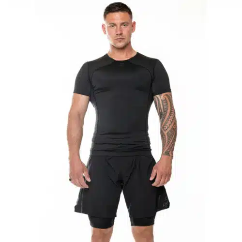 Joyagear rashguard essential korte mouw zwart