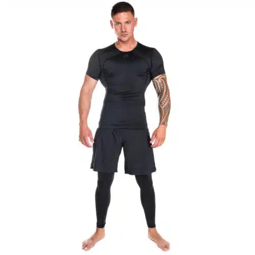 Joyagear rashguard essential korte mouw zwart
