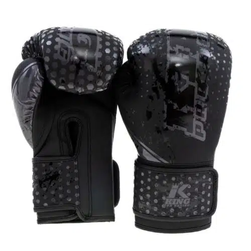 King Pro Boxing Bokshandschoenen Kids Hexagon - Zwart