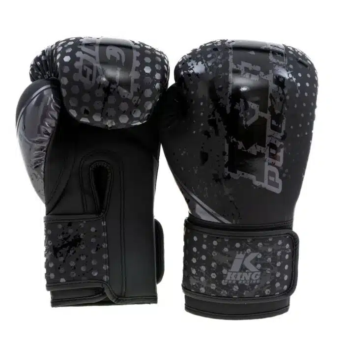 King Pro Boxing Bokshandschoenen Kids Hexagon - Zwart