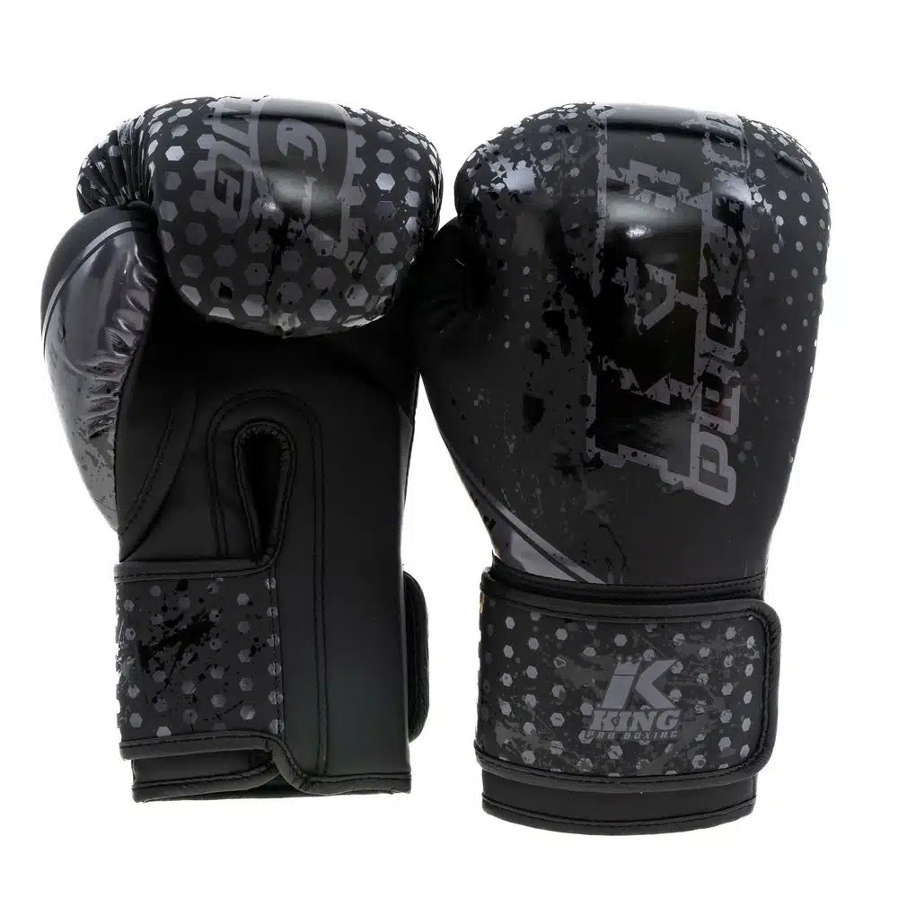 King Pro Boxing Bokshandschoenen Kids Hexagon - Zwart