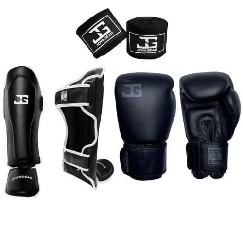 Joya Gear Kickboks Set Thai Leer Pro Zwart