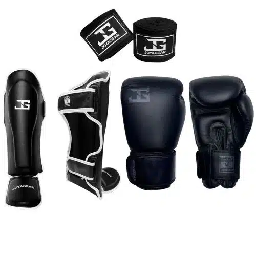 Joya Gear Kickboks Set Thai Leer Pro Zwart