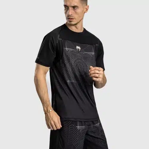 Venum G-Fit Air T-Shirt Heren Dry-Tech - Diepzwart / Woestijnzand