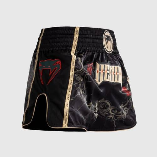 Venum Kickboksbroek Santa Muerte 5.0 Deep Black/Gold