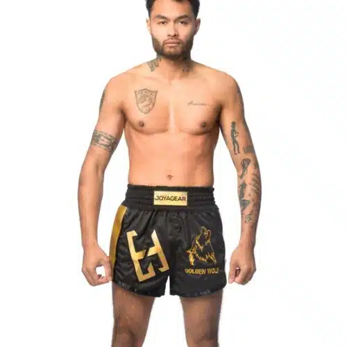 Joya gear kickboksbroek golden wolf