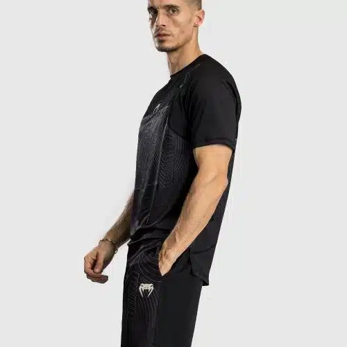 Venum G-Fit Air T-Shirt Heren Dry-Tech - Diepzwart / Woestijnzand