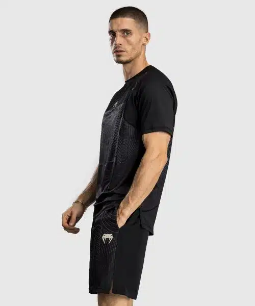Venum G-Fit Air T-Shirt Heren Dry-Tech - Diepzwart / Woestijnzand