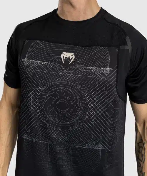 Venum G-Fit Air T-Shirt Heren Dry-Tech - Diepzwart / Woestijnzand