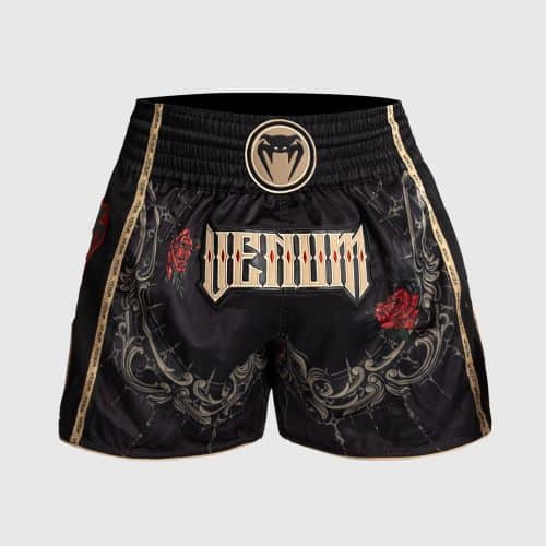 Venum Kickboksbroek Santa Muerte 5.0 Deep Black/Gold