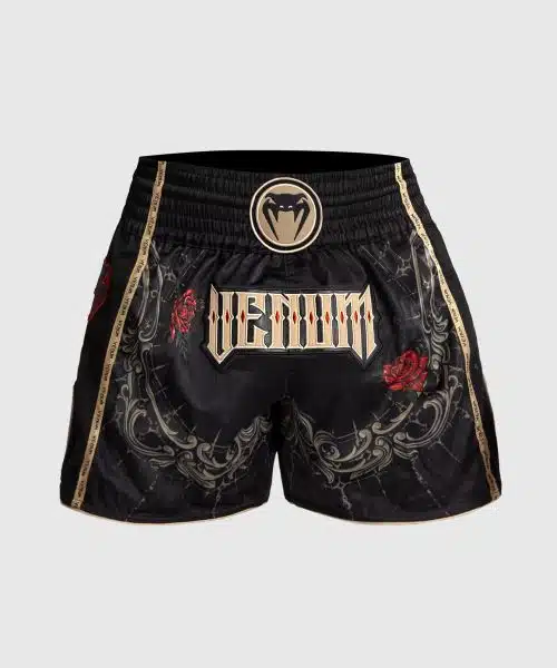 Venum Kickboksbroek Santa Muerte 5.0 Deep Black/Gold