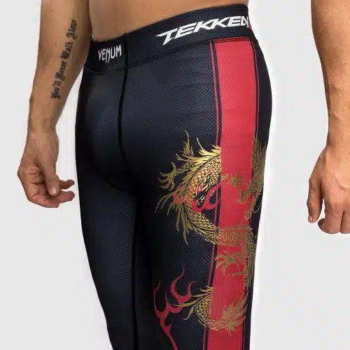 Venum X Tekken 8 Spats Marshall Law Black/Red