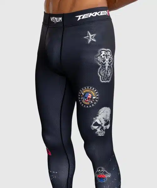 Venum X Tekken 8 Spats Paul Phoenix Black/Blue