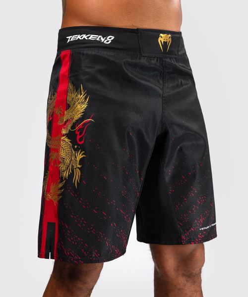 Venum X Tekken 8 Fightshort Marshall Law Black/Red
