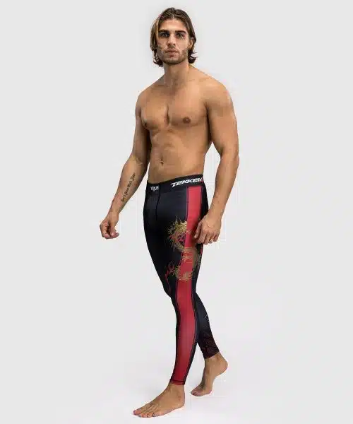 Venum X Tekken 8 Spats Marshall Law Black/Red