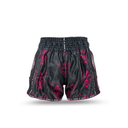 King Pro Boxing Kickboksbroek Devil 3 Black/Pink