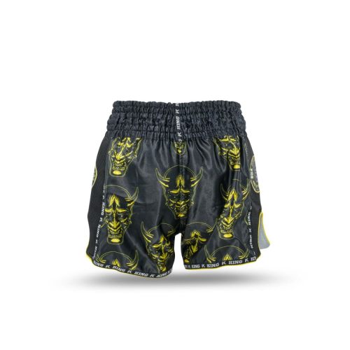 King Pro Boxing Kickboksbroek Devil 2 Black/Yellow