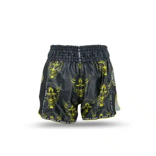 King Pro Boxing Kickboksbroek Devil 2 Black/Yellow