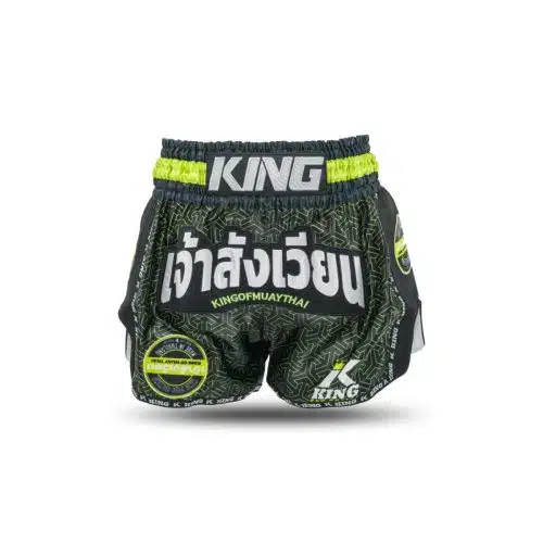 King Pro boxing Kickboksbroek Origin 3 Black/Neon Green