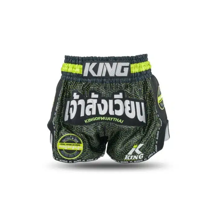 King Pro boxing Kickboksbroek Origin 3 Black/Neon Green