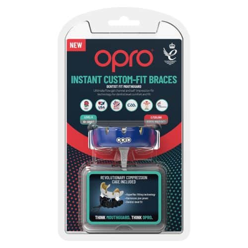 Opro Gebitsbeschermer Instant Custom Beugel Blauw/Goud