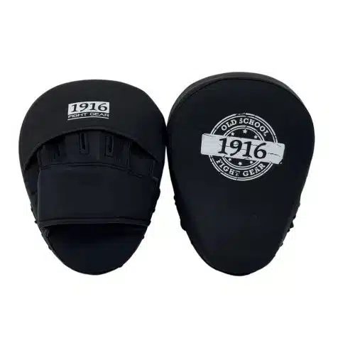 1916 Fight Gear coaching mitts pads pu black/white