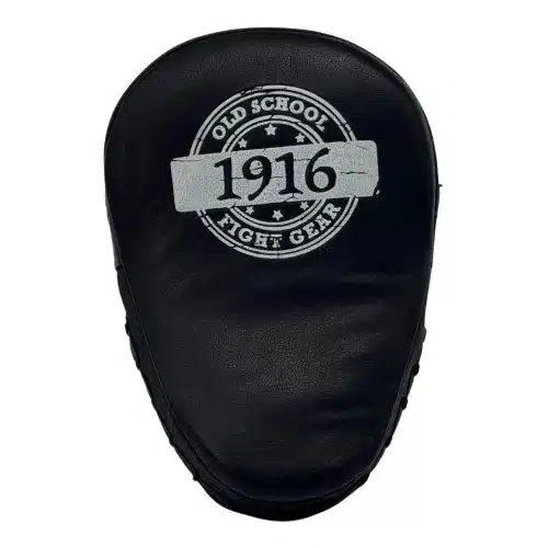 1916 Fight Gear Coaching Mitts Leather Black/White